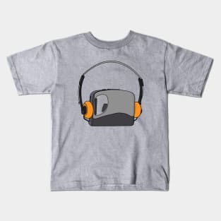 Cool Portable Cassette Audio Player Kids T-Shirt
